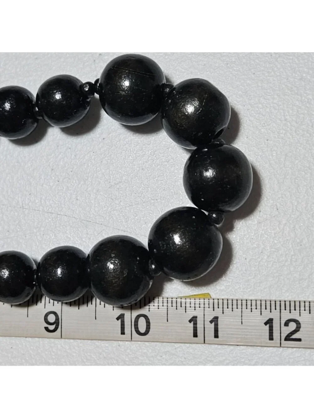 Vintage Black Beaded Necklace Classic Minimalist Retro Fashion Jewelry Women